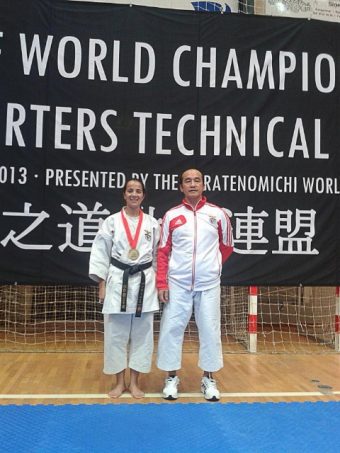 Mestre de Karaté Sofia Oliveira campeã mundial