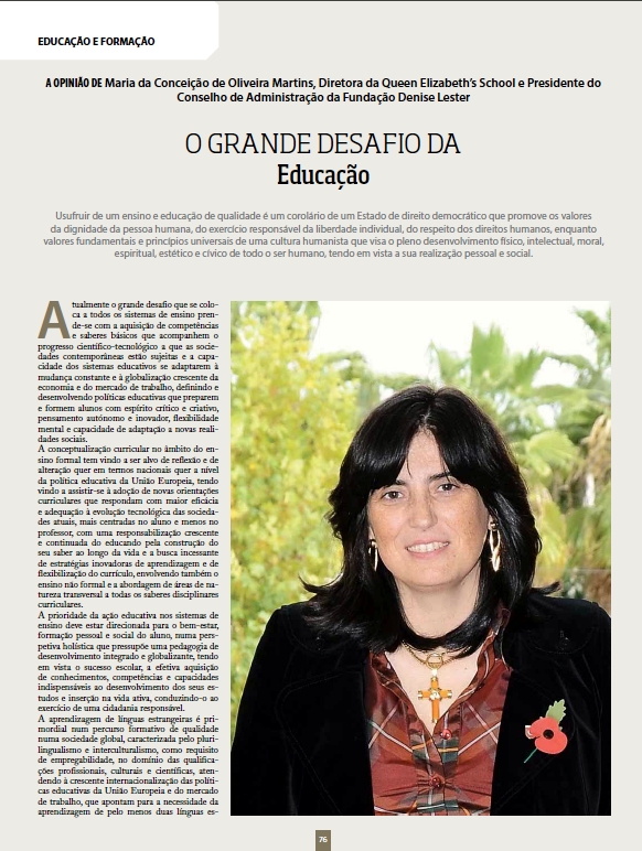 Artigo de opinião sobre Métodos de Ensino e Aprendizagem nas Escolas